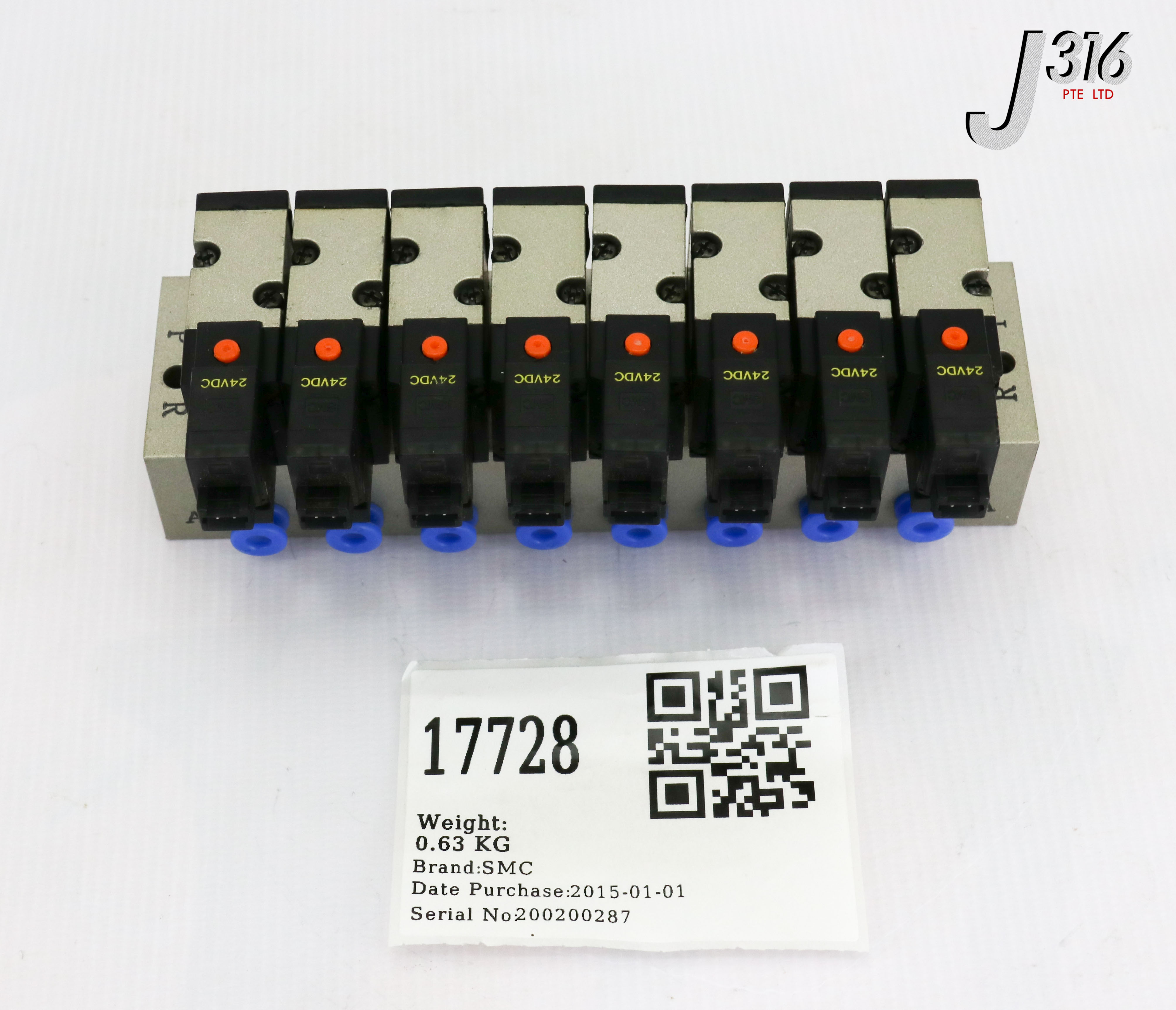 じゅん 17728 SMC 8 SLOT MANIFOLD BLOCK VJ514MY | eBay